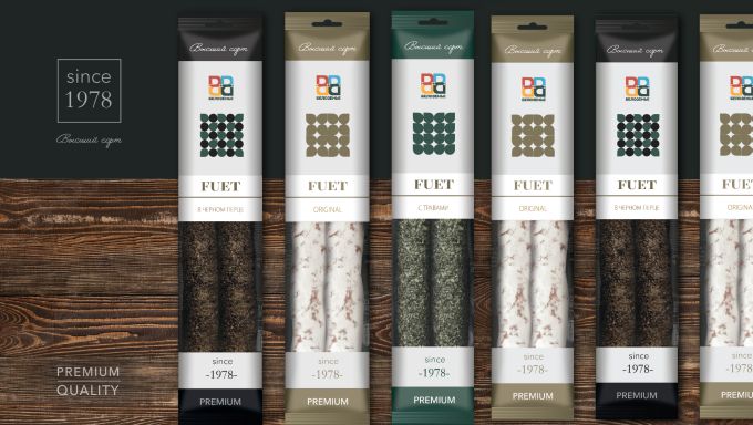 Разработка дизайна этикетки фуэтов