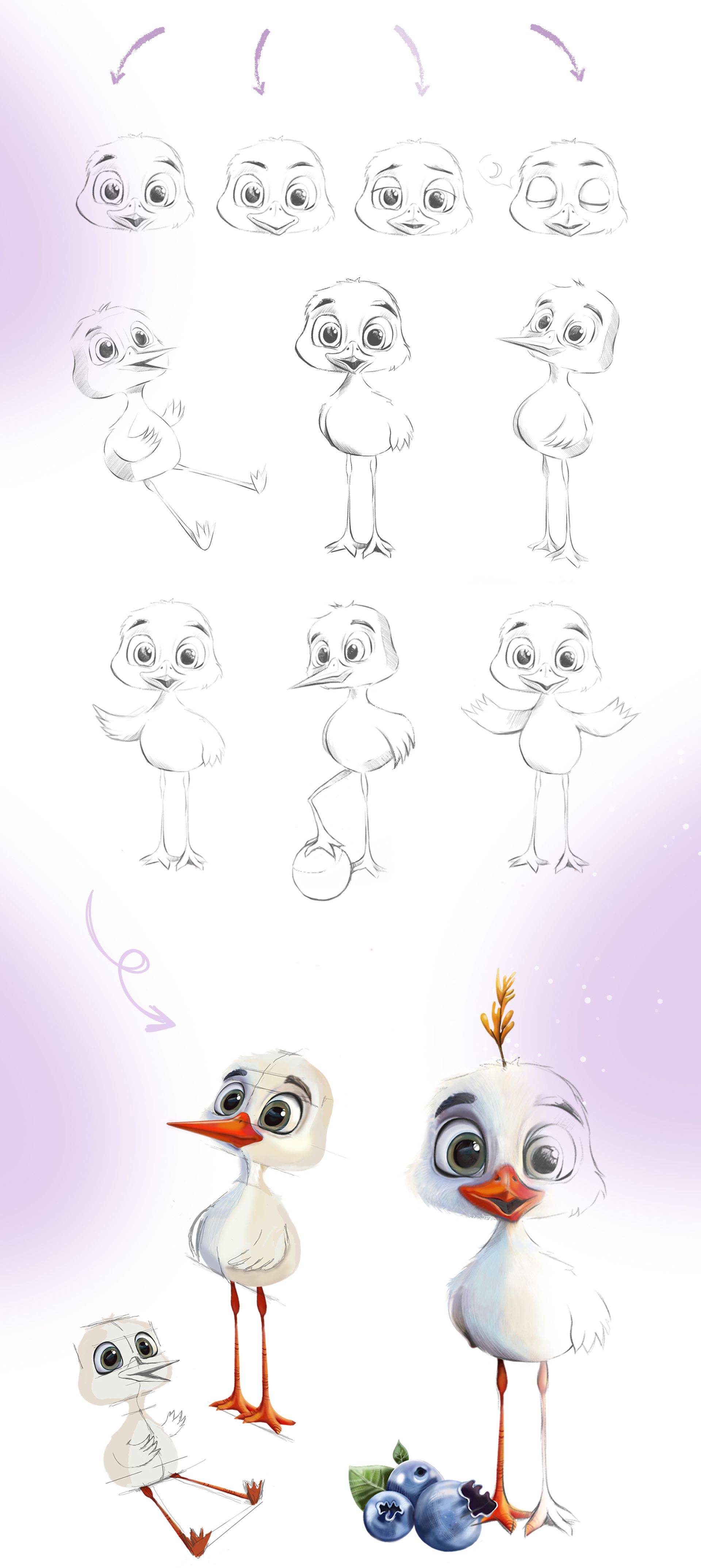 Разработка скетча и финализация персонажа